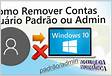 Como remover conta de administrador Windows